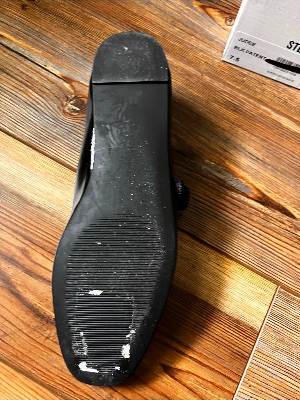 Steve Madden Black Patent Mary Jane Slip-On Loafers